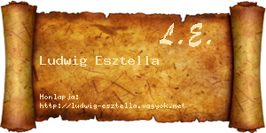 Ludwig Esztella névjegykártya
